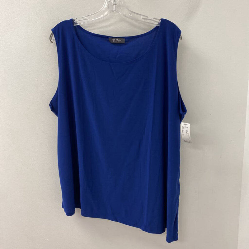 MR. MAX WOMEN'S PLUS TOP blue 3X