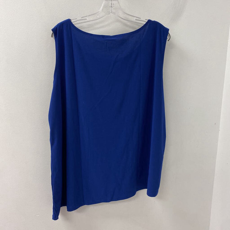 MR. MAX WOMEN'S PLUS TOP blue 3X