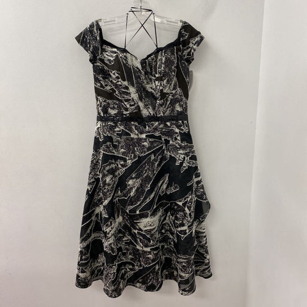 WOMEN'S PARTY DRESS black cream 8