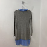 ARTISAN NY WOMEN'S DRESS grey blue XS