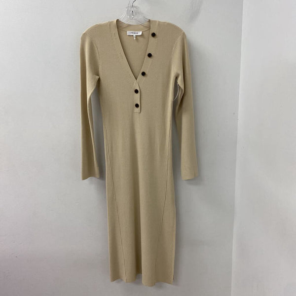 FRAME WOMEN'S DRESS beige S