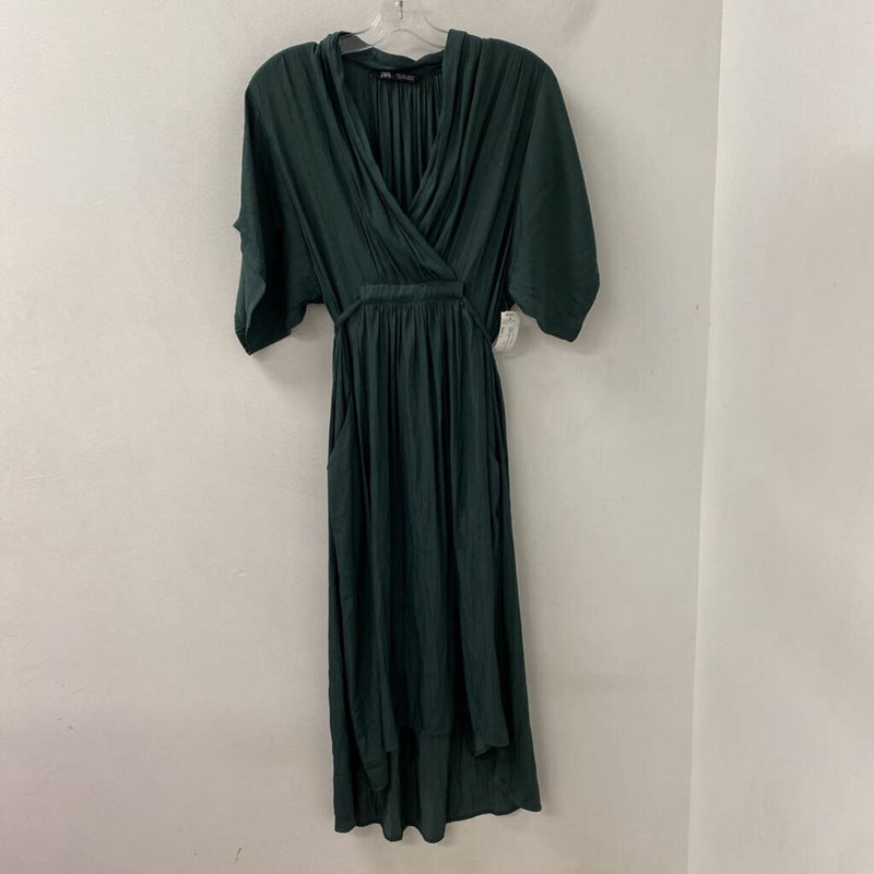 ZARA WOMEN'S DRESS green L