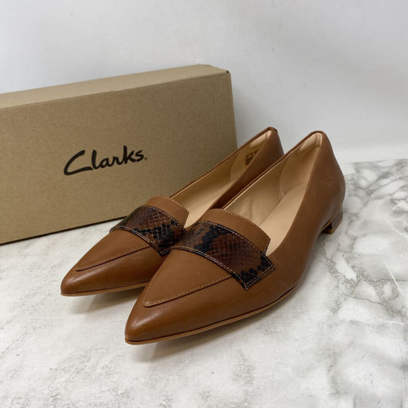 CLARKS WOMEN'S FLATS brown 9