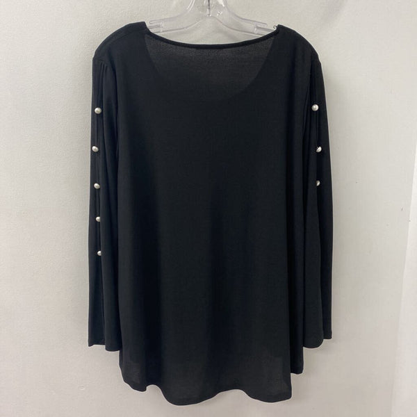 WOMEN'S PLUS TOP black 2X