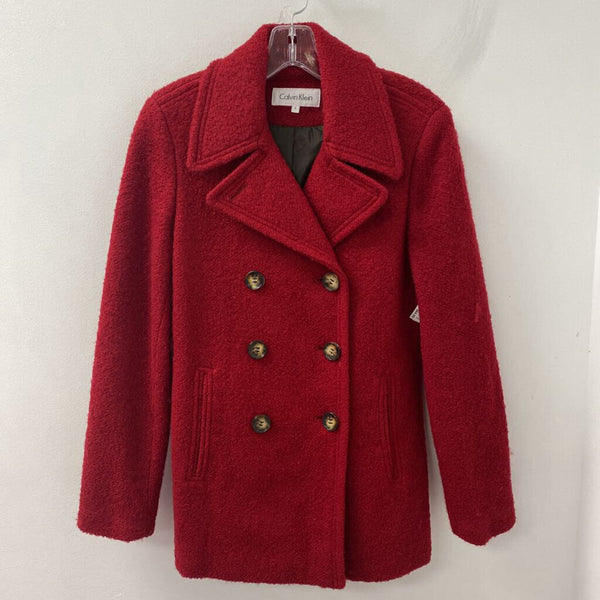 CALVIN KLEIN WOMEN'S COAT red 6