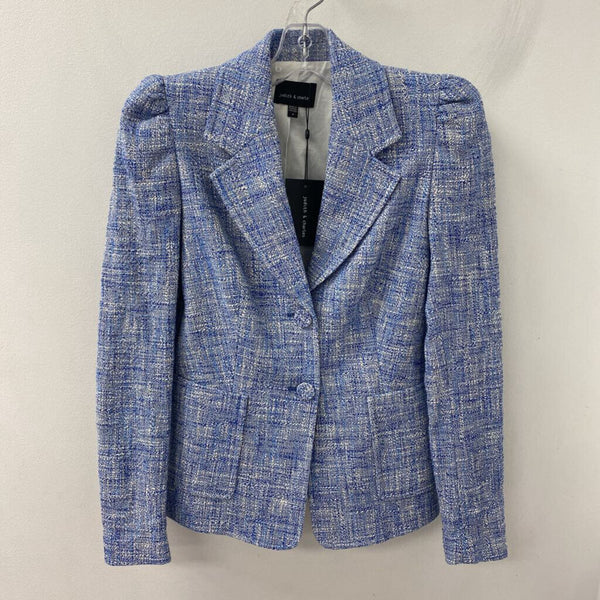 JUDITH & CHARLES WOMEN'S BLAZER/JACKET blue white 2