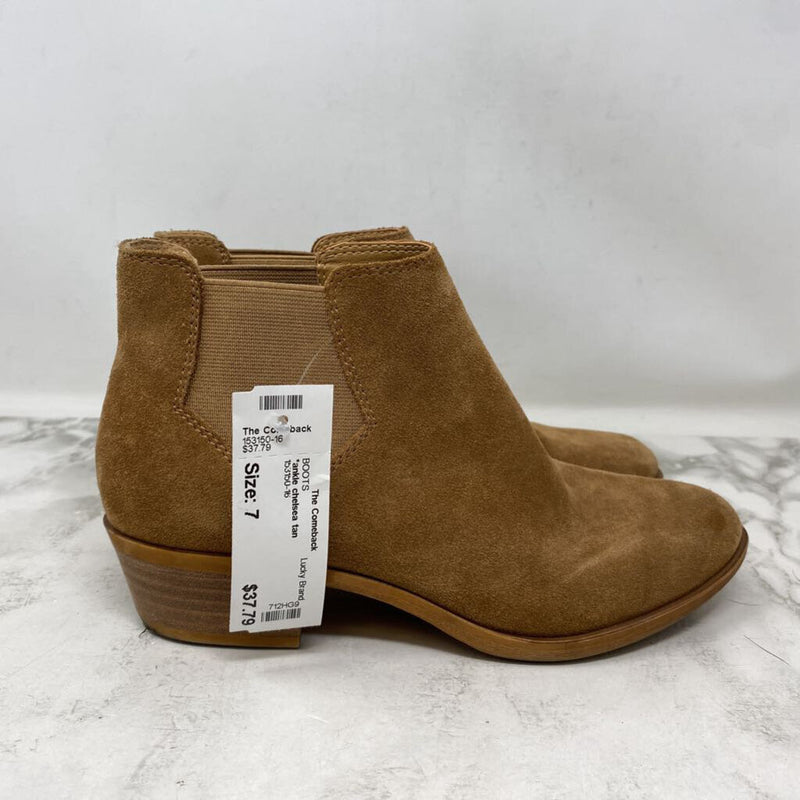 Lucky Brand WOMEN'S BOOTS tan 7