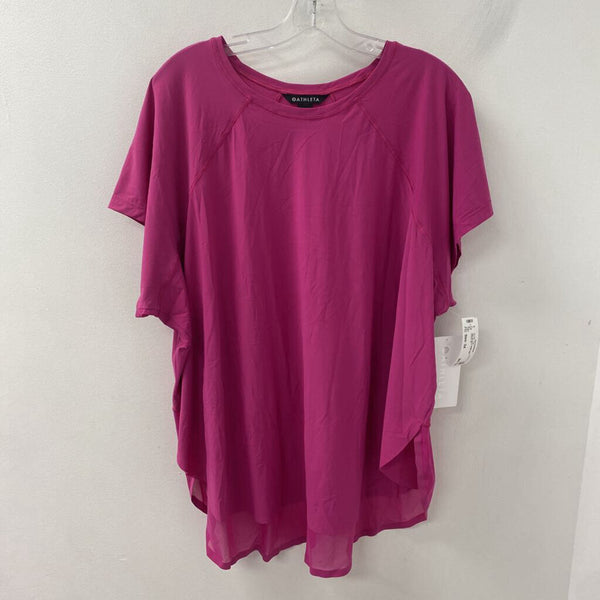 ATHLETA WOMEN'S ACTIVE TOP bright pink 3X