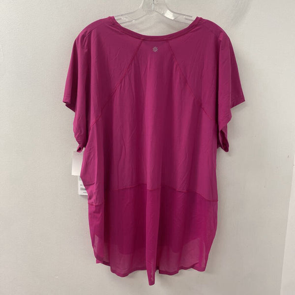 ATHLETA WOMEN'S ACTIVE TOP bright pink 3X