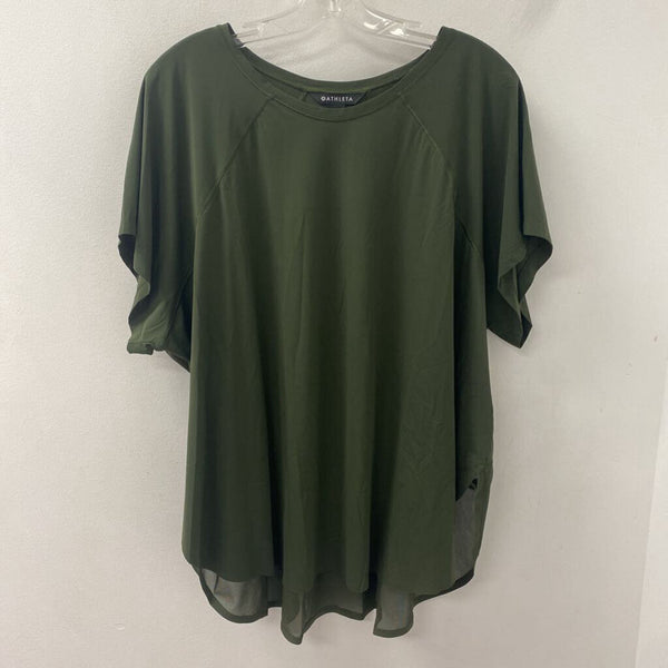 ATHLETA WOMEN'S ACTIVE TOP olive green 3X