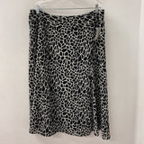 LIZ CLAIBORNE WOMEN'S SKIRT black off white mix 16