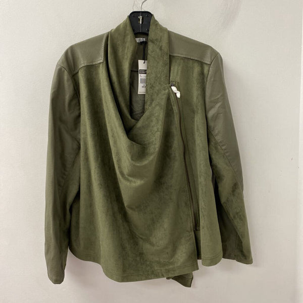 DEX WOMEN'S BLAZER/JACKET olive green 3X