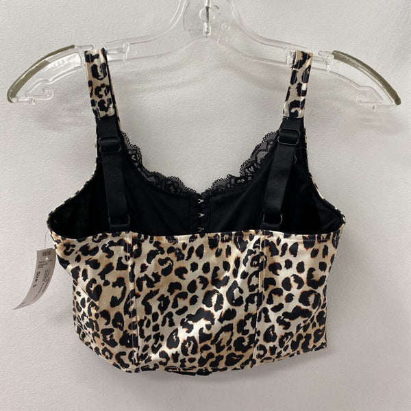 WOMEN'S TANK/CAMI leopard black mix S