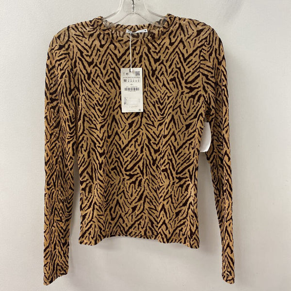 ZARA WOMEN'S TOP animal print M