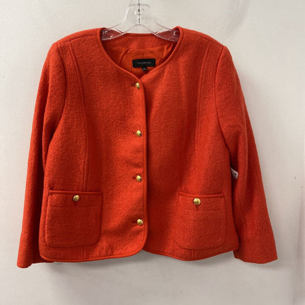 TALBOTS WOMEN'S BLAZER/JACKET orange 16