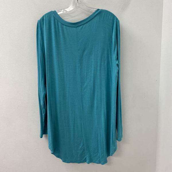 ZENANA WOMEN'S PLUS TOP teal 2X