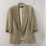 ZARA WOMEN'S BLAZER/JACKET beige M