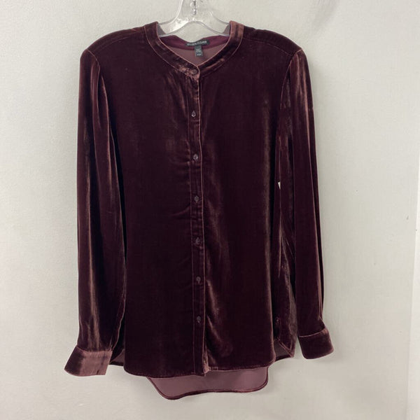 EILEEN FISHER WOMEN'S TOP maroon M