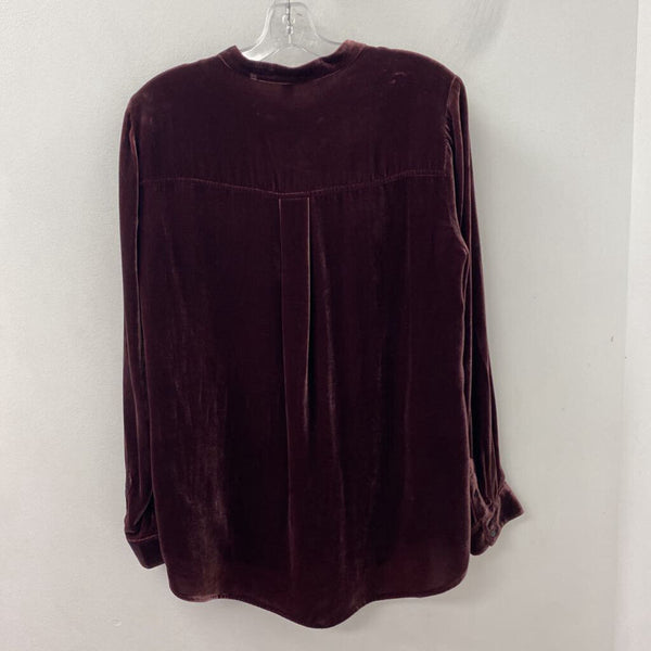 EILEEN FISHER WOMEN'S TOP maroon M