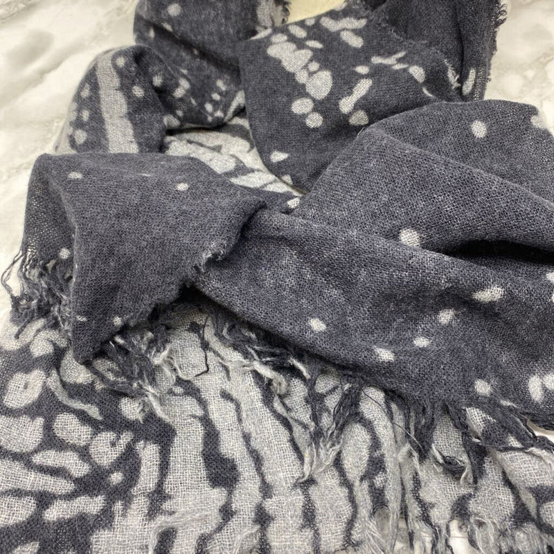 WOMEN'S SCARF/SHAWL grey charcoal