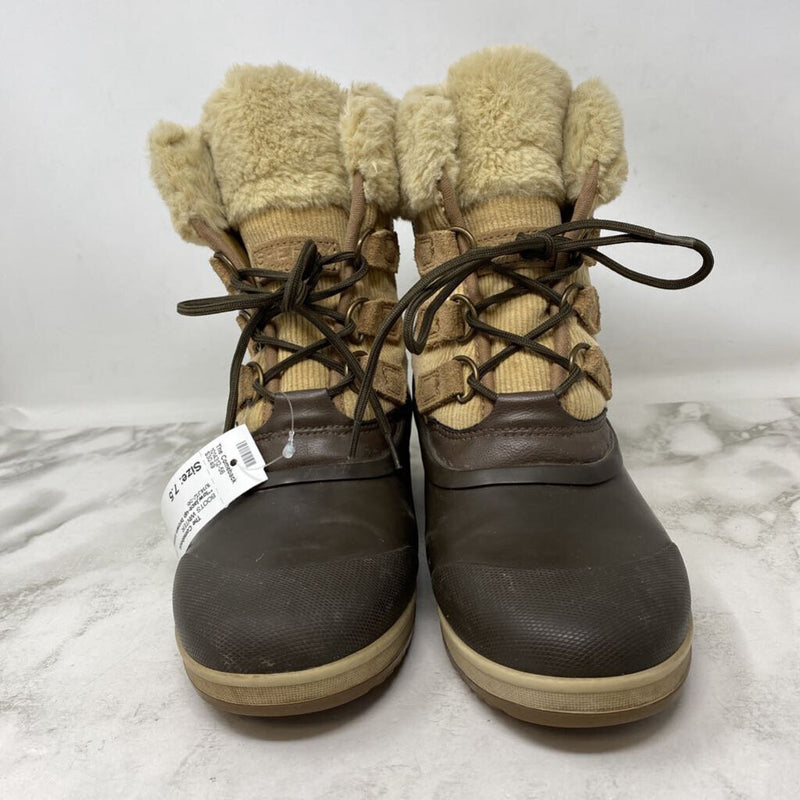 SPERRY WOMEN'S BOOTS WINTER brown camel 7.5