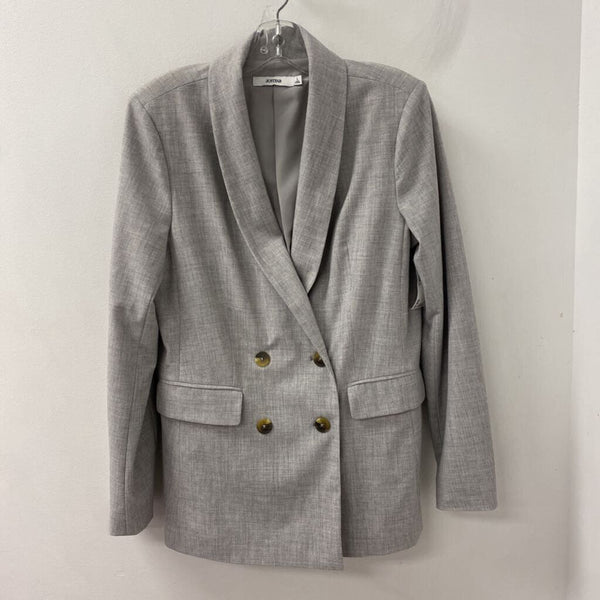 JUSTFAB WOMEN'S BLAZER/JACKET grey mix L