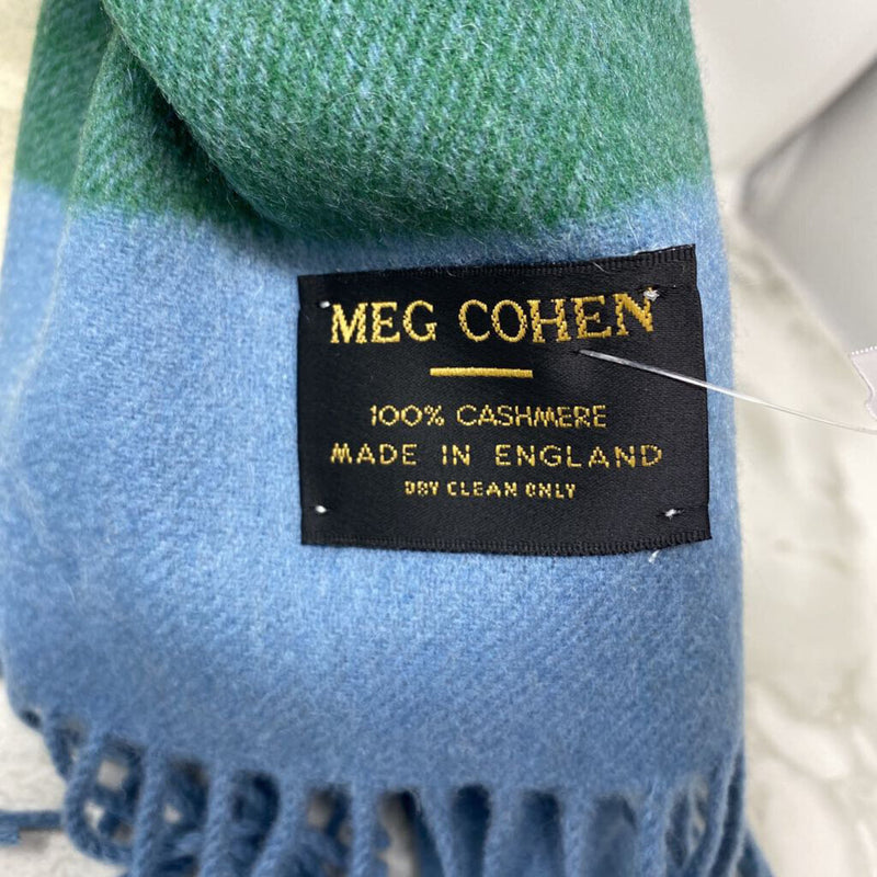 Meg Cohen WOMEN'S SCARF/SHAWL blue green