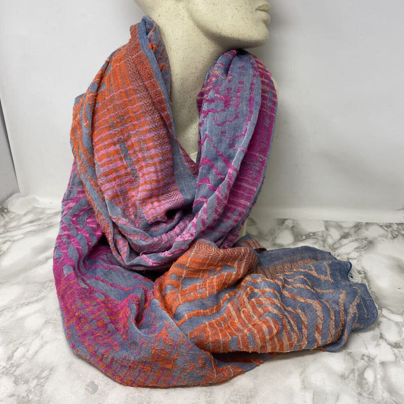 tilo WOMEN'S SCARF/SHAWL multo pink orange grey