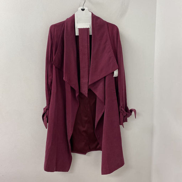 Club Monaco WOMEN'S COAT burgundy M