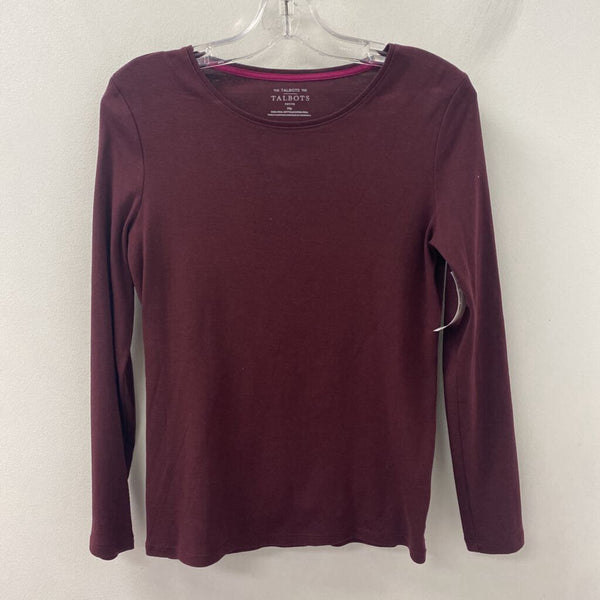 TALBOTS WOMEN'S T-SHIRT burgundy MP