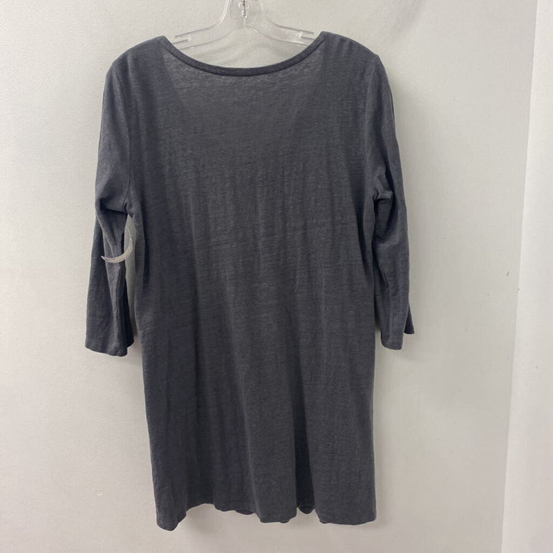 EILEEN FISHER WOMEN'S TOP grey L