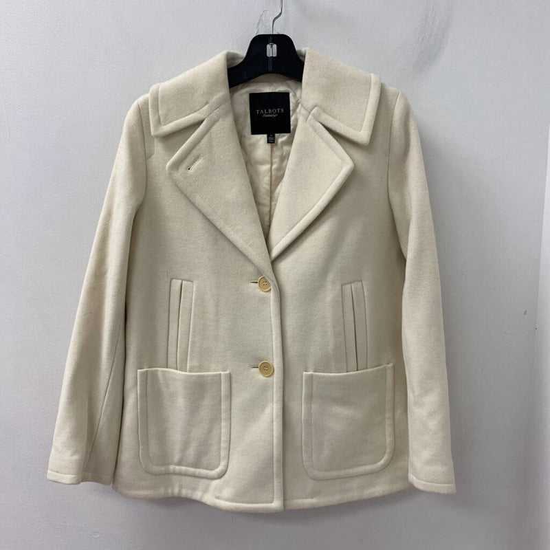 TALBOTS WOMEN'S COAT cream 4