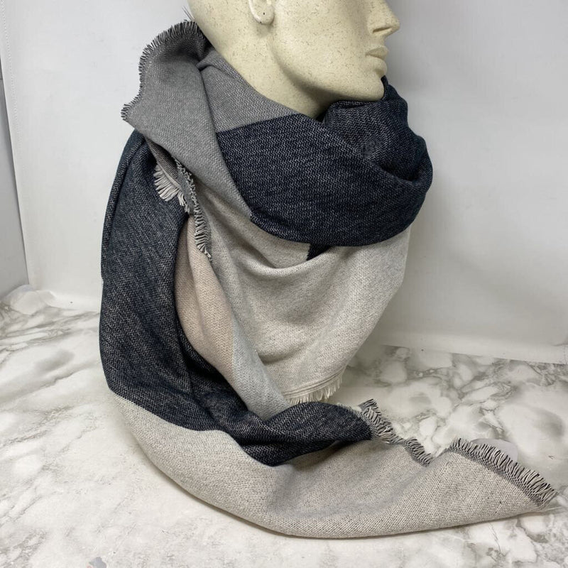 love & lore WOMEN'S SCARF/SHAWL grey cream tan mix O/S