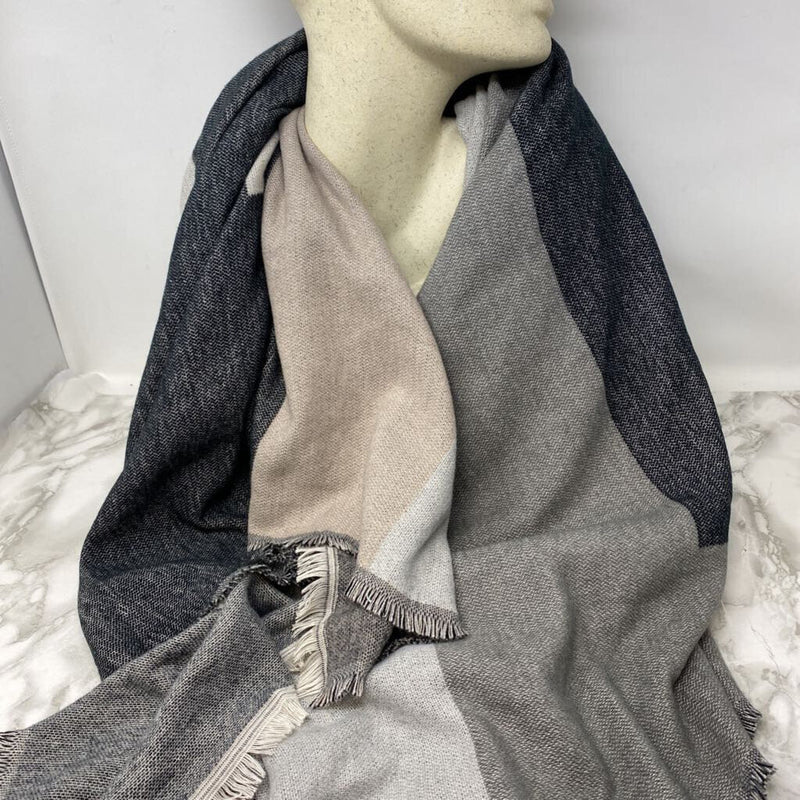 love & lore WOMEN'S SCARF/SHAWL grey cream tan mix O/S