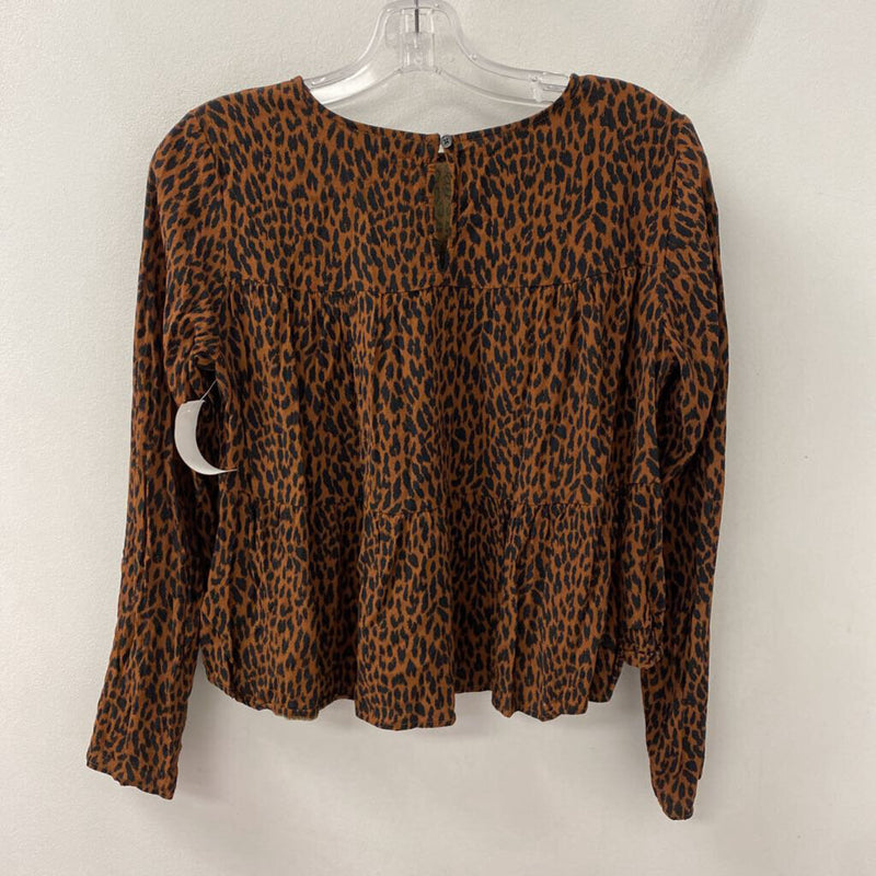 GAP WOMEN'S BLOUSE/SHIRT leopard print S