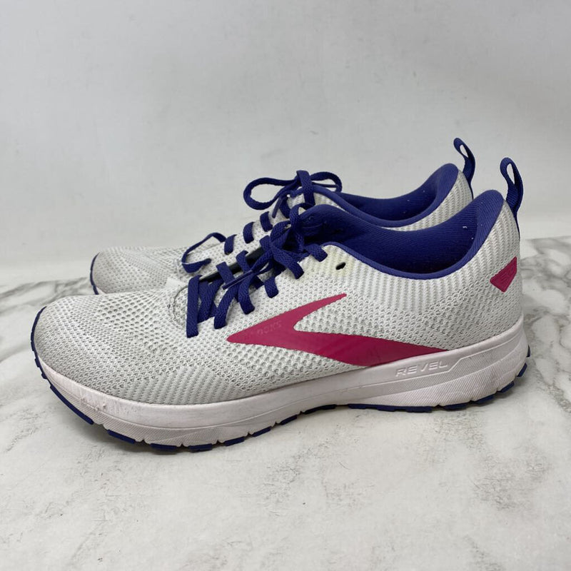 BROOKS WOMEN'S SNEAKERS white purple pink 11