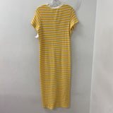 MANGO/MNG WOMEN'S DRESS yellow cream mix L