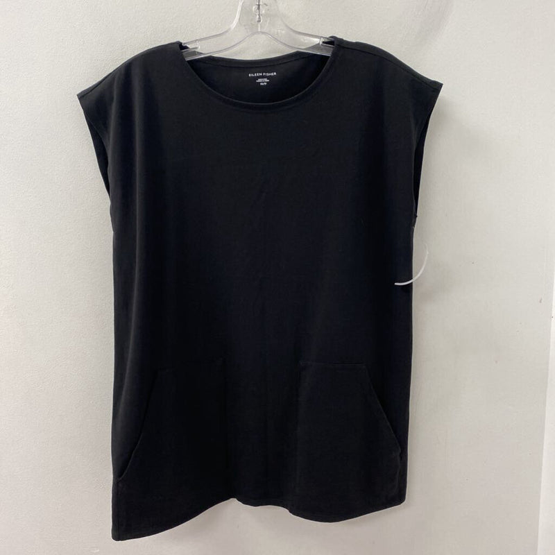 EILEEN FISHER WOMEN'S TOP black XS