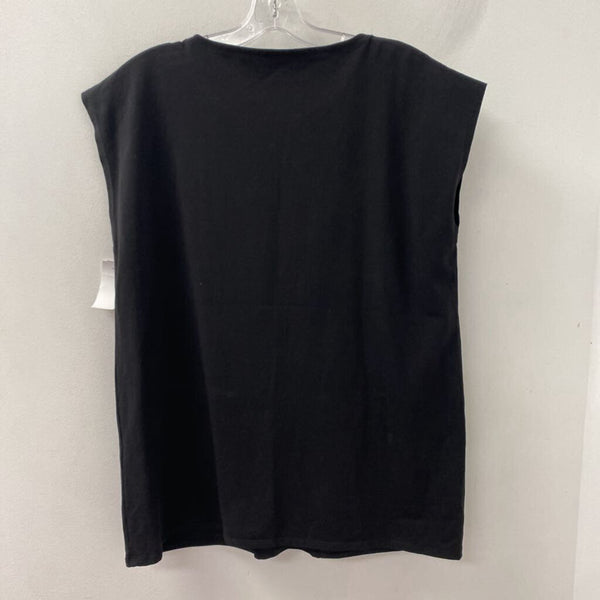 EILEEN FISHER WOMEN'S TOP black XS