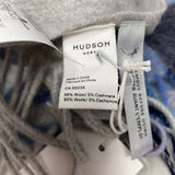 HUDSON NORTH WOMEN'S SCARF/SHAWL blue navy grey mix O/S