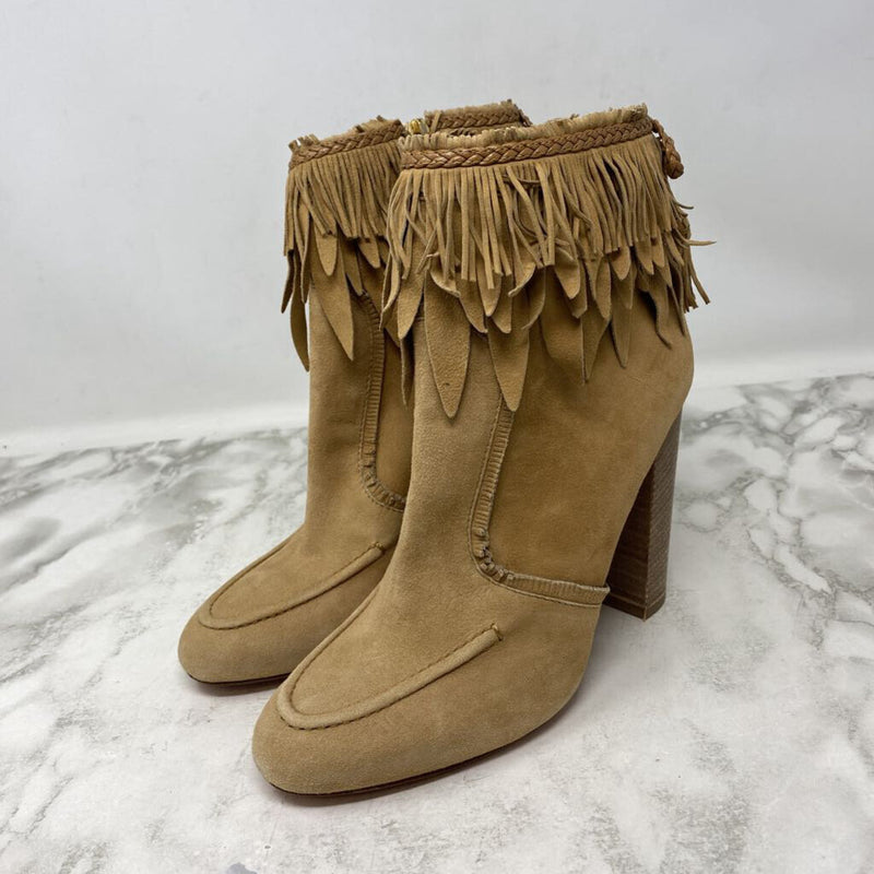 AQUAZZURA WOMEN'S BOOTS beige 38