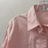 BARNEY'S NEW YORK WOMEN'S BLOUSE/SHIRT pink white L