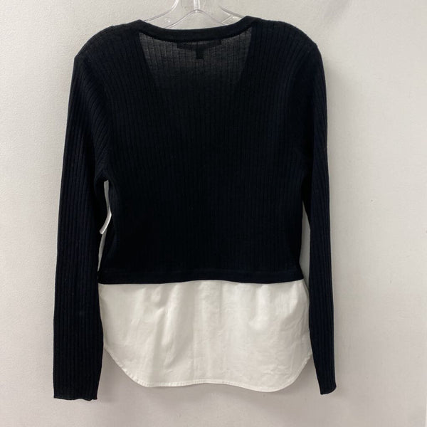 VERONICA BEARD WOMEN'S SWEATER black white mix L