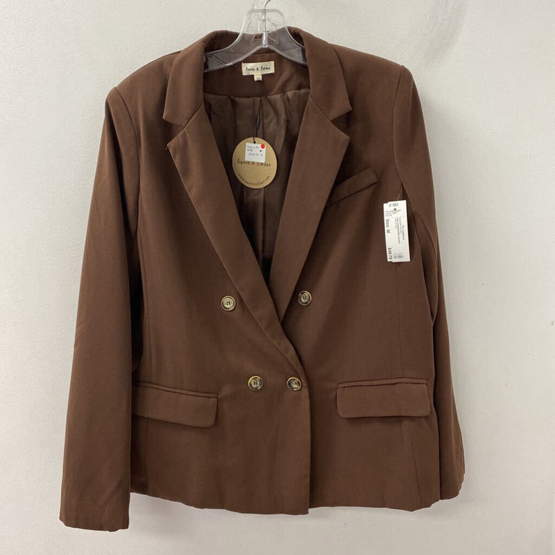 WOMEN'S BLAZER/JACKET brown M