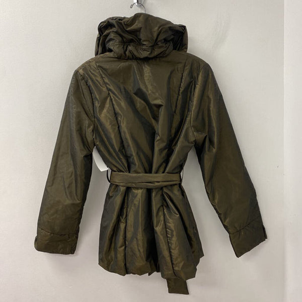 WOMEN'S COAT olive shot S