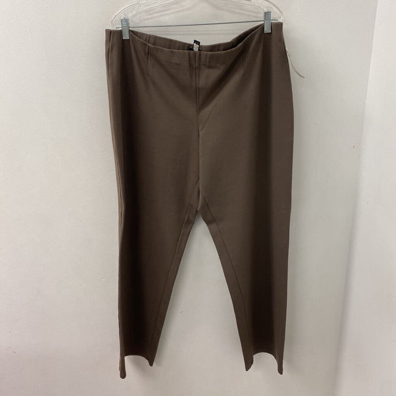 EILEEN FISHER WOMEN'S PANTS brown XL