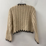 MANGO/MNG WOMEN'S SWEATER beige black S