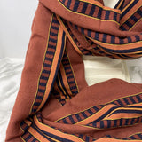 WILFRED WOMEN'S SCARF/SHAWL rust orange black