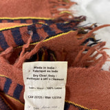 WILFRED WOMEN'S SCARF/SHAWL rust orange black