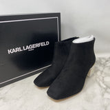 KARL LAGERFELD WOMEN'S BOOTS black gold 7